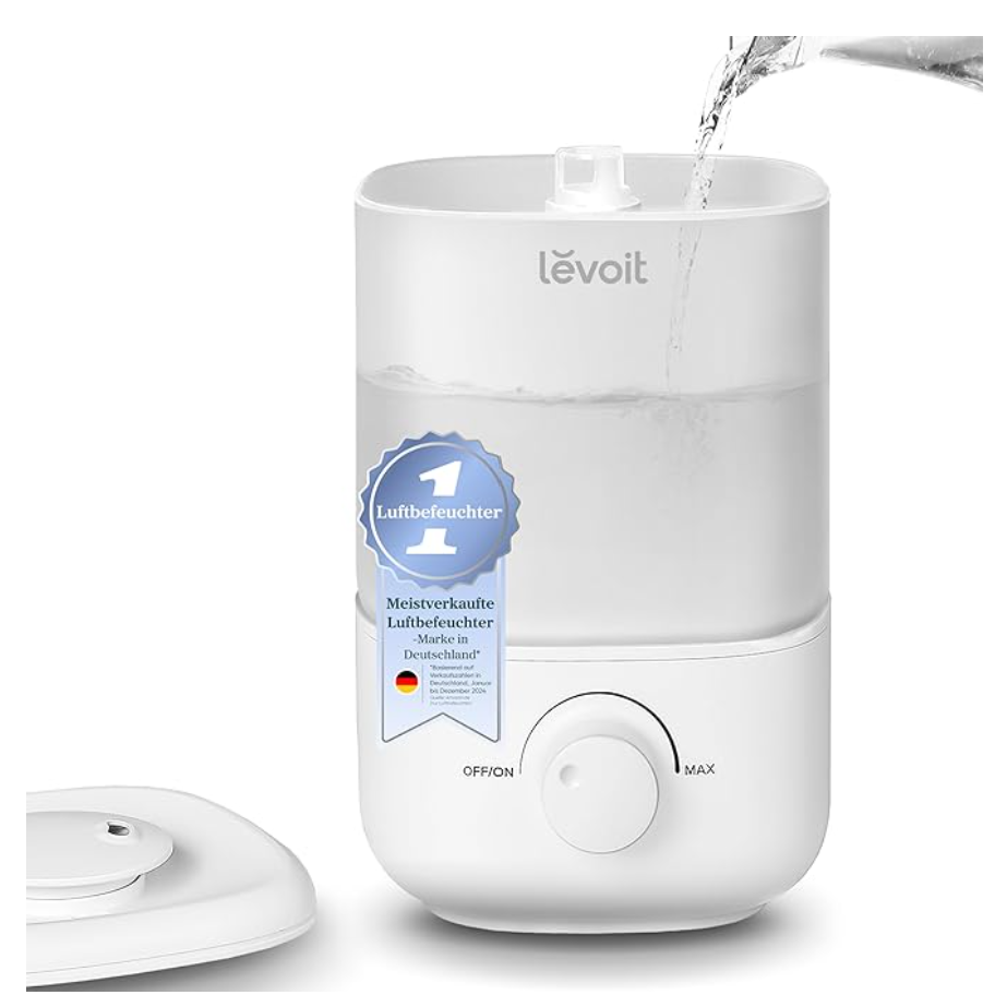 Levoit Luftbefeuchter Schlafzimmer 2,5 L (23 dB) – Vergleich auf KlimaCheck24